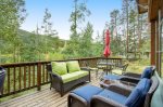 Inviting and relaxing patio at Ski Tip Townhomes 3 Bedroom Premier